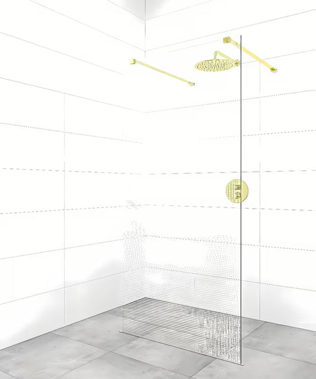 Tvirtinimo strypas dušo sienelei pro walk-in SAT Walk-In, apdaila PVD gun metal
