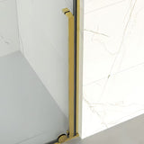 Walk-in dušo sienelė SAT Xmotion 110 cm, blizgaus aukso spalvos, su skaidriu stiklu, berėmė.