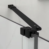 Dušo kabina SAT Xmotion 120x90 cm juodos spalvos, su skaidriu stiklu ir slankiojančia sistema