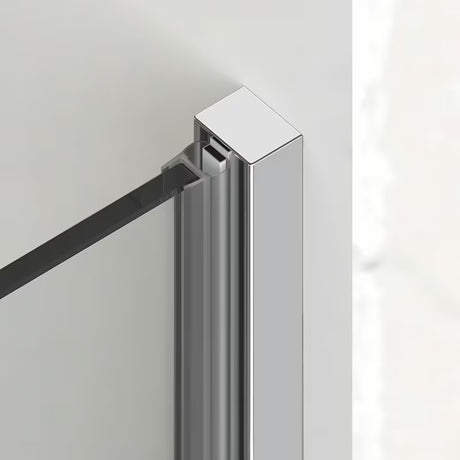 Dušo durys nišai SAT Walk-In Xmotion 110 cm, blizgaus chromo spalvos, su skaidriu stiklu ir stumdoma sistema