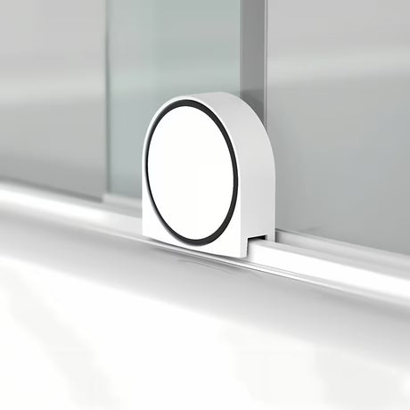 Vonios sienelė SAT Walk-In Xmotion 150 cm su skaidriu stiklu ir baltais profiliais