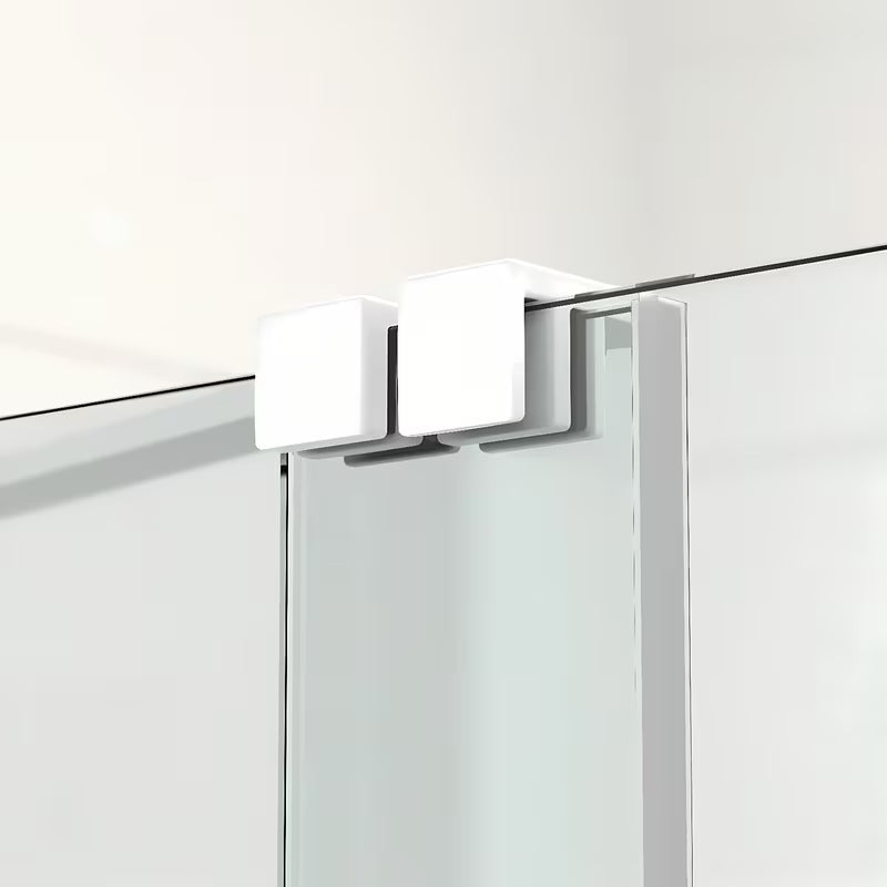 Vonios sienelė SAT Walk-In Xmotion 150 cm su skaidriu stiklu ir baltais profiliais