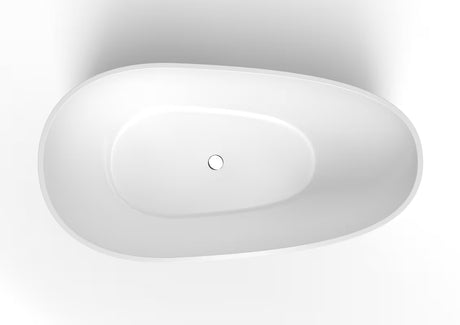 Laisvai pastatoma vonia SAT Zita iš lieto marmuro 170x88 cm, kairinė ir dešininė versija