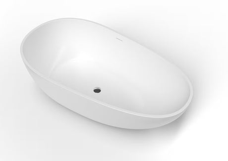 Laisvai pastatoma vonia SAT Zita iš lieto marmuro 170x88 cm, kairinė ir dešininė versija