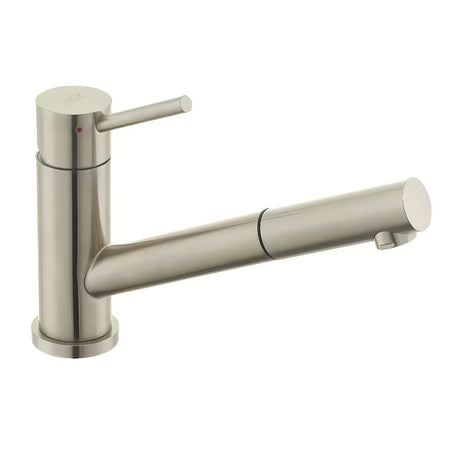 Nerūdijančio plieno virtuvinis maišytuvas SIKO Steel su ištraukiamu dušeliu, supersteel spalvos