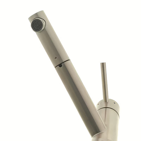 Nerūdijančio plieno virtuvinis maišytuvas SIKO Steel su ištraukiamu dušeliu, supersteel spalvos