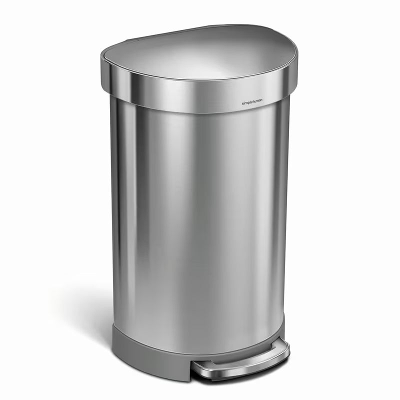 Šiukšliųdėžė  Simplehuman Pedal bin iš šlifuoto nerūdijančiojo plieno su pedaliniu atidarymu
