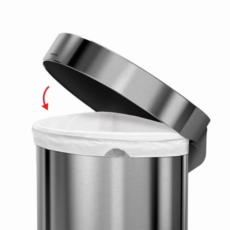 Šiukšliųdėžė  Simplehuman Pedal bin iš šlifuoto nerūdijančiojo plieno su pedaliniu atidarymu