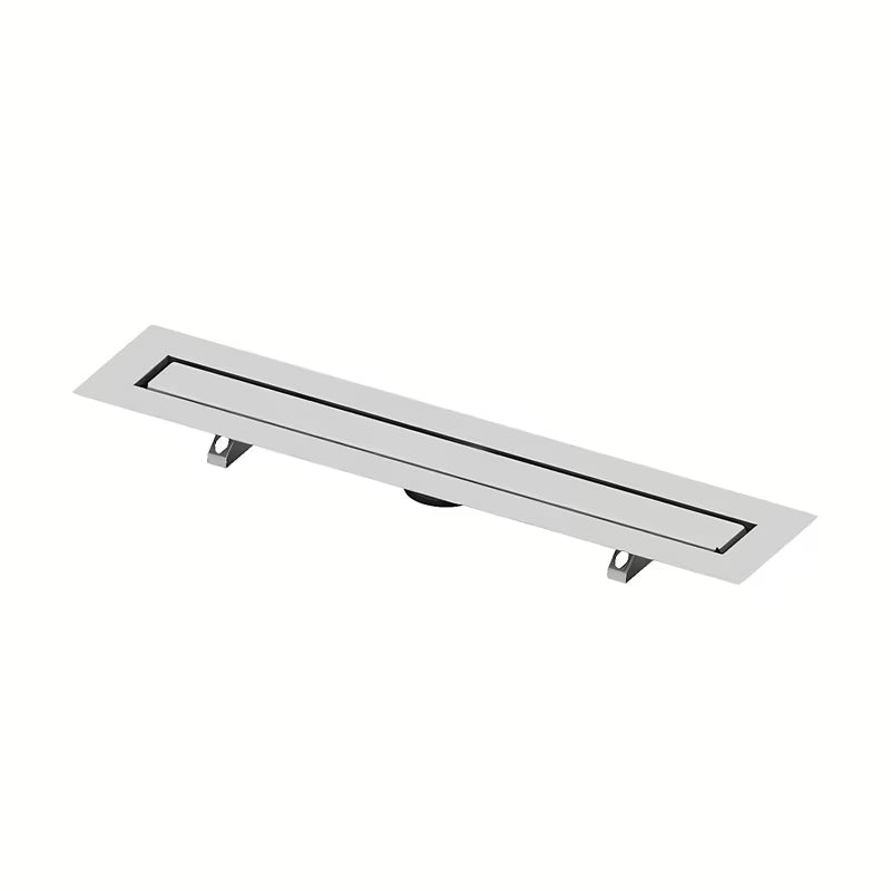 Nerūdijančio plieno dušo latakas Tece Drainline 120 cm su grotelėmis pro plytelių klijavimui, blizgios apdailos.