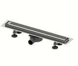 Tece Linus dušo latakas 90 cm su pro grotelėmis plytelių įklijavimui, chrome apdaila