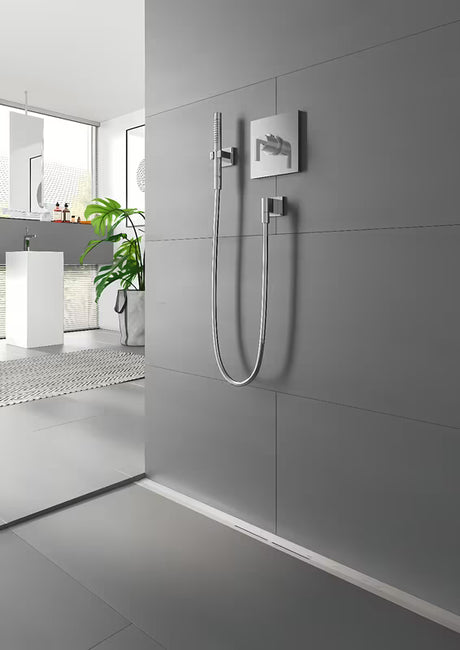 Dušo latakas Tece Tecedrainprofile 90 cm, nerūdijantis plienas, apdaila supersteel
