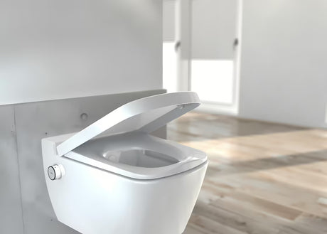 Baltas KLOZETO dangtis Tece Teceone su dangteliu ir softclose pro su tyliu uždarymu