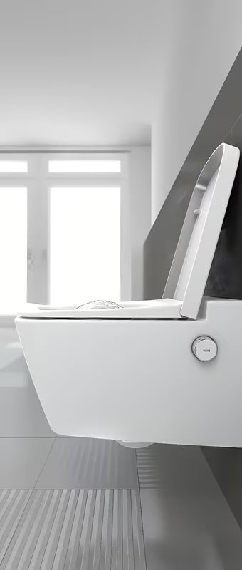 Baltas KLOZETO dangtis Tece Teceone su dangteliu ir softclose pro su tyliu uždarymu