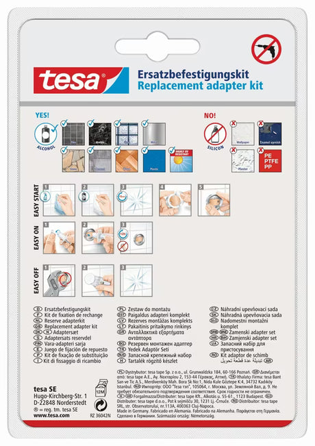Montavimo adapteris Tesa Power.Kit pro vonios kambario aksesuarams tvirtinti be gręžimo