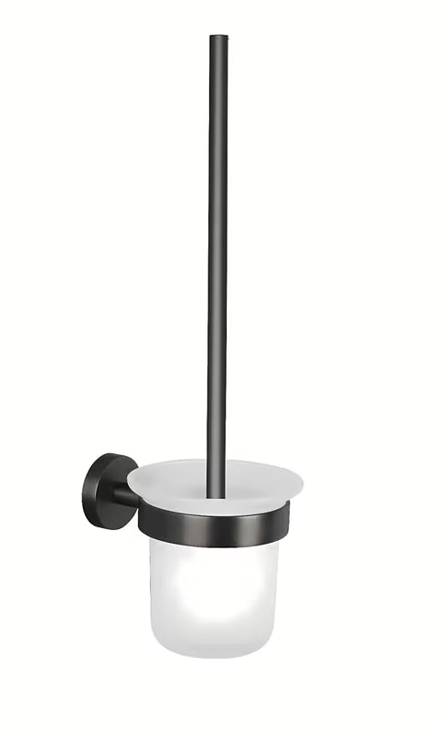 Tesa WC šepetys v formos spalvos šlifuoto hard graphite su Power.Kit tvirtinimu be gręžimo ir matiniu stikliniu induku