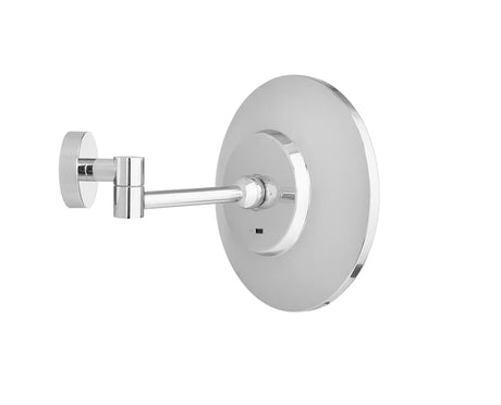 Chromuotas LED kosmetinis veidrodėlis Tesa Visioon su pasukama svirtimi ir 5x didinimu