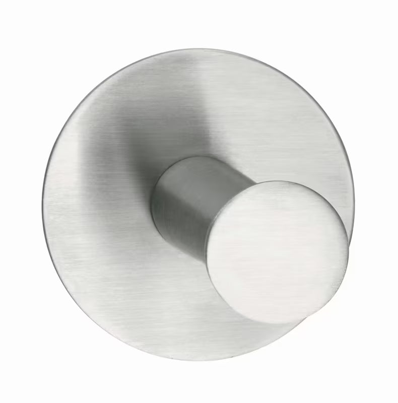 Tesa powerbutton Classic metalinis kabliukas iš šlifuoto plieno pro montavimas be gręžimo ant plytelių.