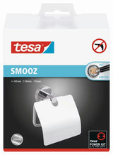 Blizgaus chromo tualetinio popieriaus laikiklis Tesa Smooz su Power.Kit tvirtinimu be gręžimo