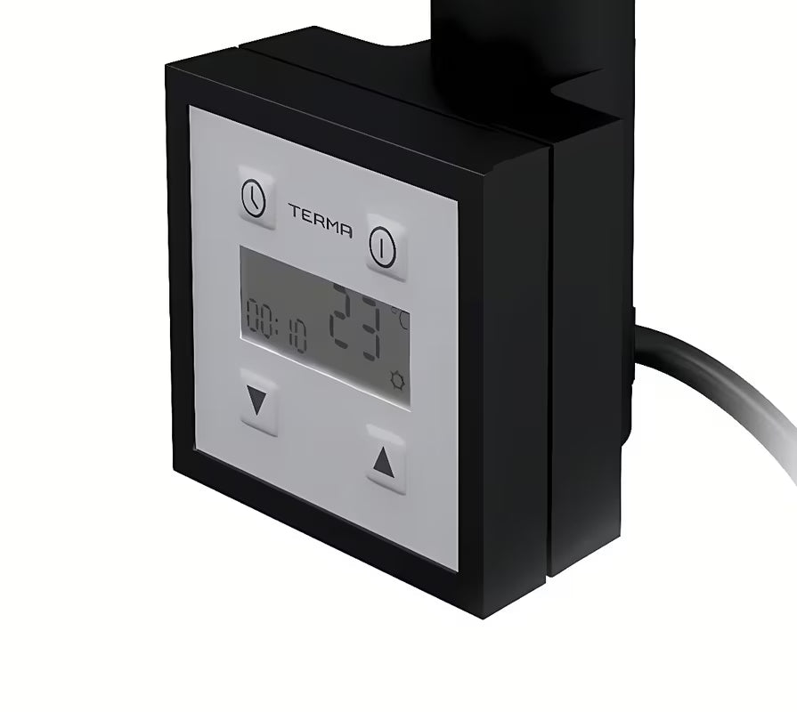 Elektrinis rankšluosčių džiovintuvas Thermal Trend KD Economy 60x150 cm, juodos matinės spalvos, su termostatu KTX.