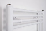 Baltas kombinuotas vamzdinis rankšluosčių džiovintuvas Thermal Trend KD 168x45 cm, tinkamas vonios kambariui ir prieškambariui.
