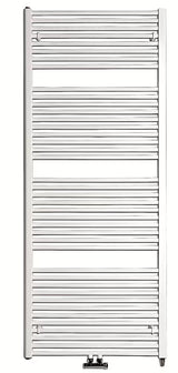 Baltas kombinuotas vandeninis rankšluosčių džiovintuvas Thermal Trend KD 132x60 cm su šoniniu ir centriniu 50 mm prijungimu