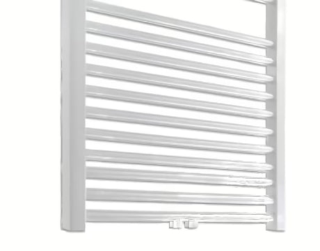Baltas kombinuotas vandeninis rankšluosčių džiovintuvas Thermal Trend KD 132x60 cm su šoniniu ir centriniu 50 mm prijungimu