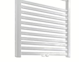 Baltas kombinuotas vandeninis rankšluosčių džiovintuvas Thermal Trend KD 132x60 cm su šoniniu ir centriniu 50 mm prijungimu