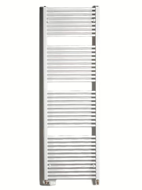 Baltas kombinuotas vamzdinis rankšluosčių džiovintuvas Thermal Trend KD 60x185 cm, skirtas vonios kambariui.