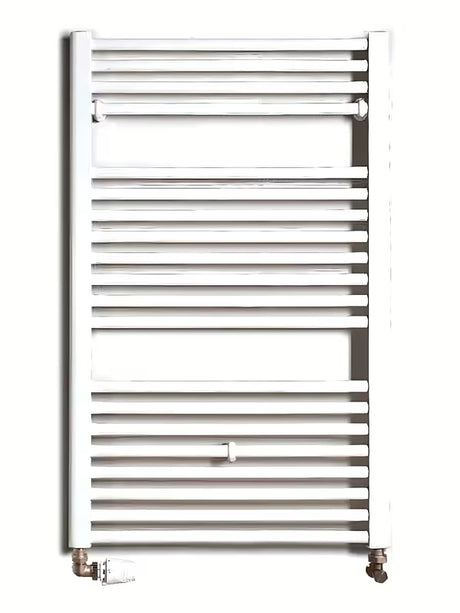 Baltas kombinuotas vamzdinis rankšluosčių džiovintuvas Thermal Trend KD 96x60 cm, tinkamas vonios kambariui