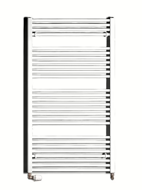 Baltas kombinuotas vamzdinis rankšluosčių džiovintuvas Thermal Trend KD 132x75 cm, tinka vonios kambariui