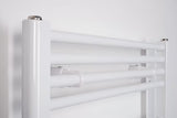 Baltas kombinuotas vamzdinis rankšluosčių džiovintuvas Thermal Trend KD 75x185 cm vonios kambariui.