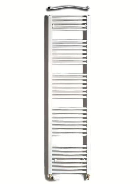 Baltas kombinuotas vamzdinis rankšluosčių džiovintuvas Thermal Trend KDO 45x168 cm, tinkamas vonios kambariui.