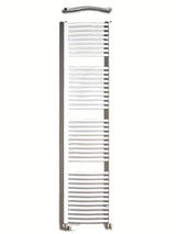 Baltas kombinuotas vamzdinis rankšluosčių džiovintuvas Thermal Trend KDO 45x185 cm vonios kambariui.