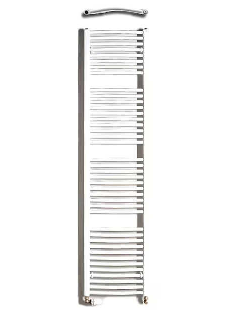 Baltas kombinuotas vamzdinis rankšluosčių džiovintuvas Thermal Trend KDO 45x185 cm vonios kambariui.