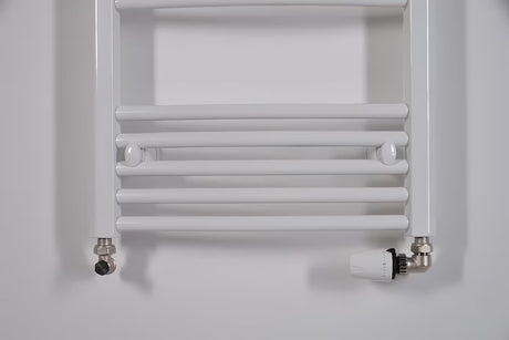 Baltas kombinuotas vamzdinis rankšluosčių džiovintuvas Thermal Trend KDO, 75x185 cm, tinkamas vonios kambariui.