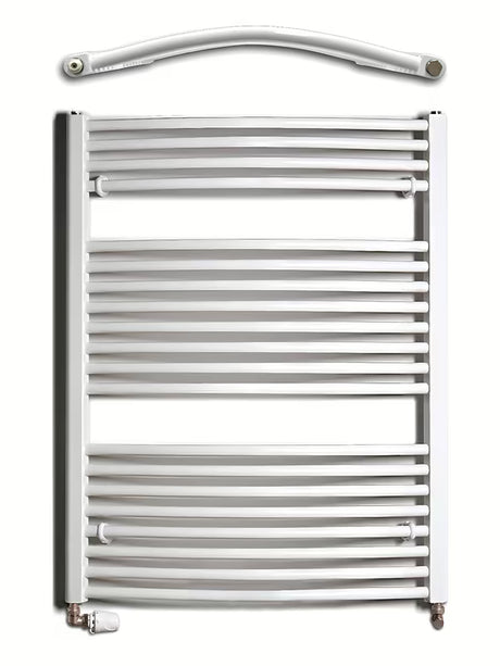 Baltas kombinuotas vamzdinis rankšluosčių džiovintuvas Thermal Trend KDO 96 x 75 cm vonios kambariui