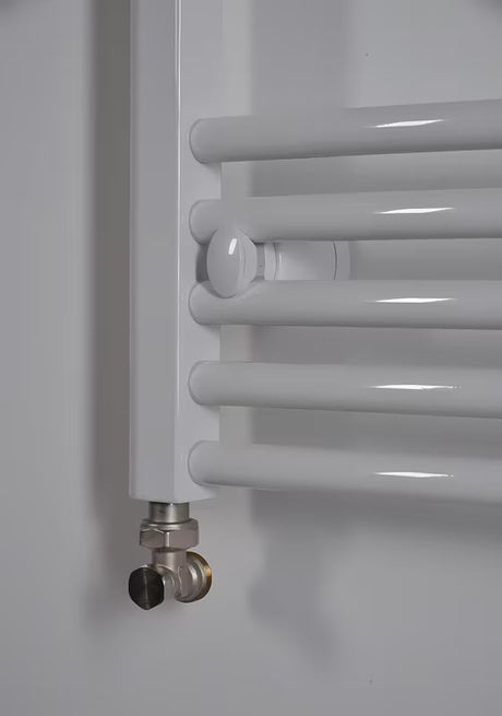 Baltas kombinuotas vamzdinis rankšluosčių džiovintuvas Thermal Trend KDO 96 x 75 cm vonios kambariui