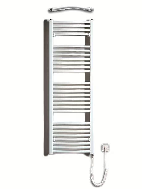 Baltas elektrinis vamzdinis rankšluosčių džiovintuvas Thermal Trend KDOE 450x1320 mm vonios kambariui.
