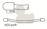 Baltas elektrinis vamzdinis rankšluosčių džiovintuvas Thermal Trend KDOE 450x1320 mm vonios kambariui.