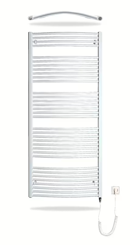 Baltas elektrinis vamzdinis rankšluosčių džiovintuvas Thermal Trend KDOE 750x1680 mm su kaitinimo elementu 700 W