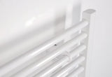 Baltas tiesus elektrinis vamzdinis rankšluosčių džiovintuvas Thermal Trend KE 450x1320 mm su 400 W kaitinimo elementu