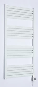 Baltas elektrinis rankšluosčių džiovintuvas Thermal Trend KH Economy 120x60 cm, su termostatu KTX 4 ir LED ekranu.