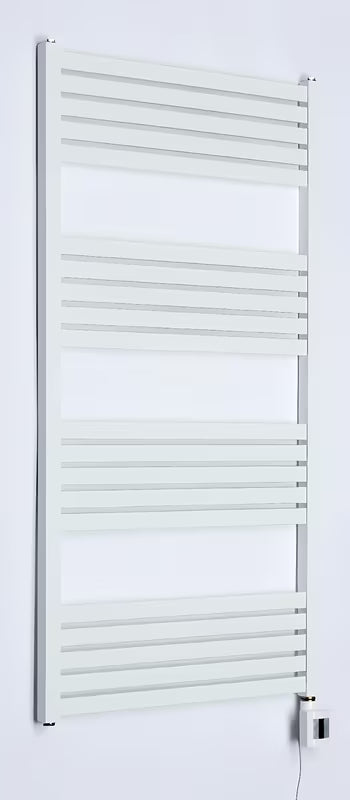 Baltas elektrinis rankšluosčių džiovintuvas Thermal Trend KH Economy 120x60 cm, su termostatu KTX 4 ir LED ekranu.
