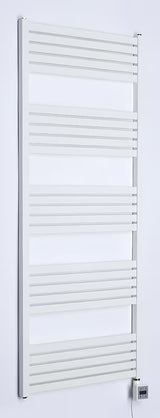 Baltas elektrinis rankšluosčių džiovintuvas Thermal Trend Kh Economy 150x60 cm su termostatu KTX 3 ir LCD ekranu
