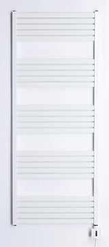 Baltas elektrinis rankšluosčių džiovintuvas Thermal Trend KH Economy 60x150 cm, su termostatu KTX ir mėlynu LED ekranu.