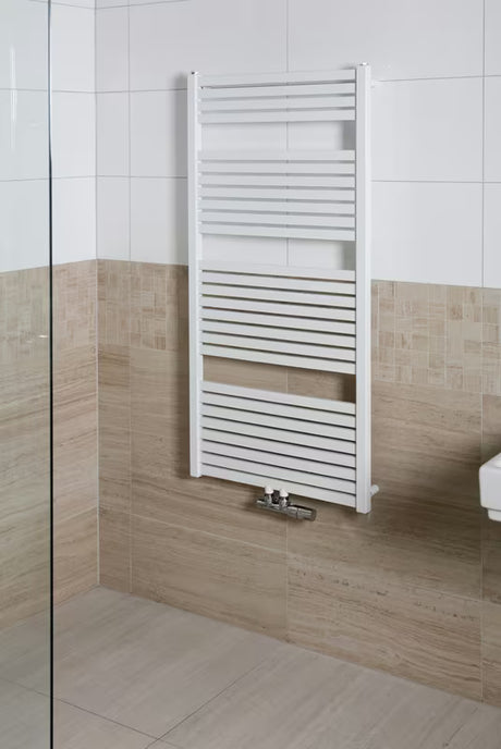Baltas kombinuotas rankšluosčių džiovintuvas Thermal Trend, 60x133 cm