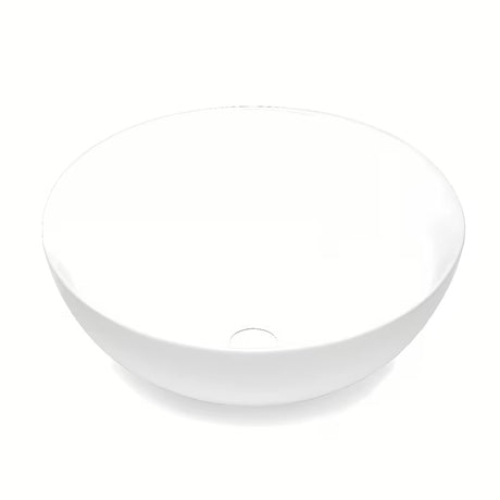 Balta pastatomas ant stalviršio praustuvas Triomini Slim 38,5 x 38,5 cm iš plonasienės keramikos