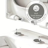 Balta KLOZETO dangtis Vitra Integra iš duroplasto su softclose ir metaliniais vyriais su paslėptu tvirtinimu.