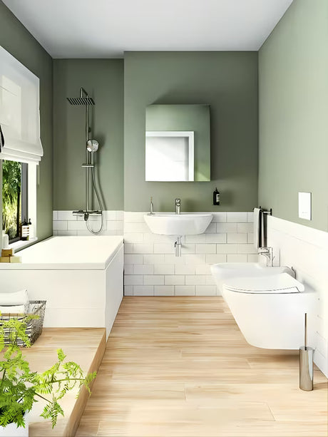 Baltas pakabinamas bidė Vitra Integra su anga maišytuvui ir persipylimu