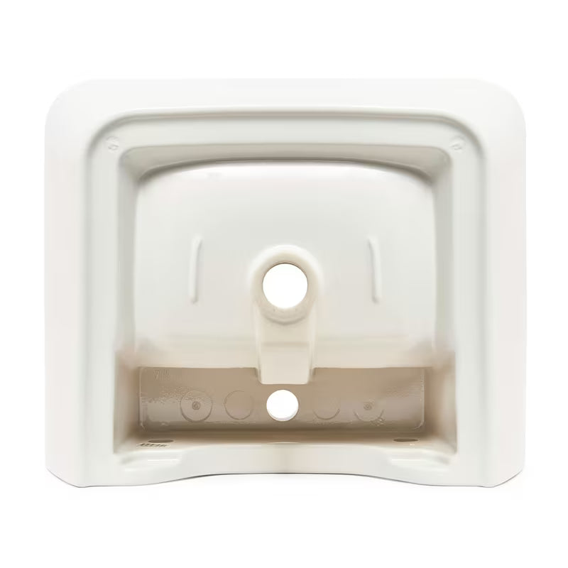 Baltas pakabinami keraminis praustuvas vitra Integra 55x45 cm su anga pro maišytuvui centre ir persipylimu.